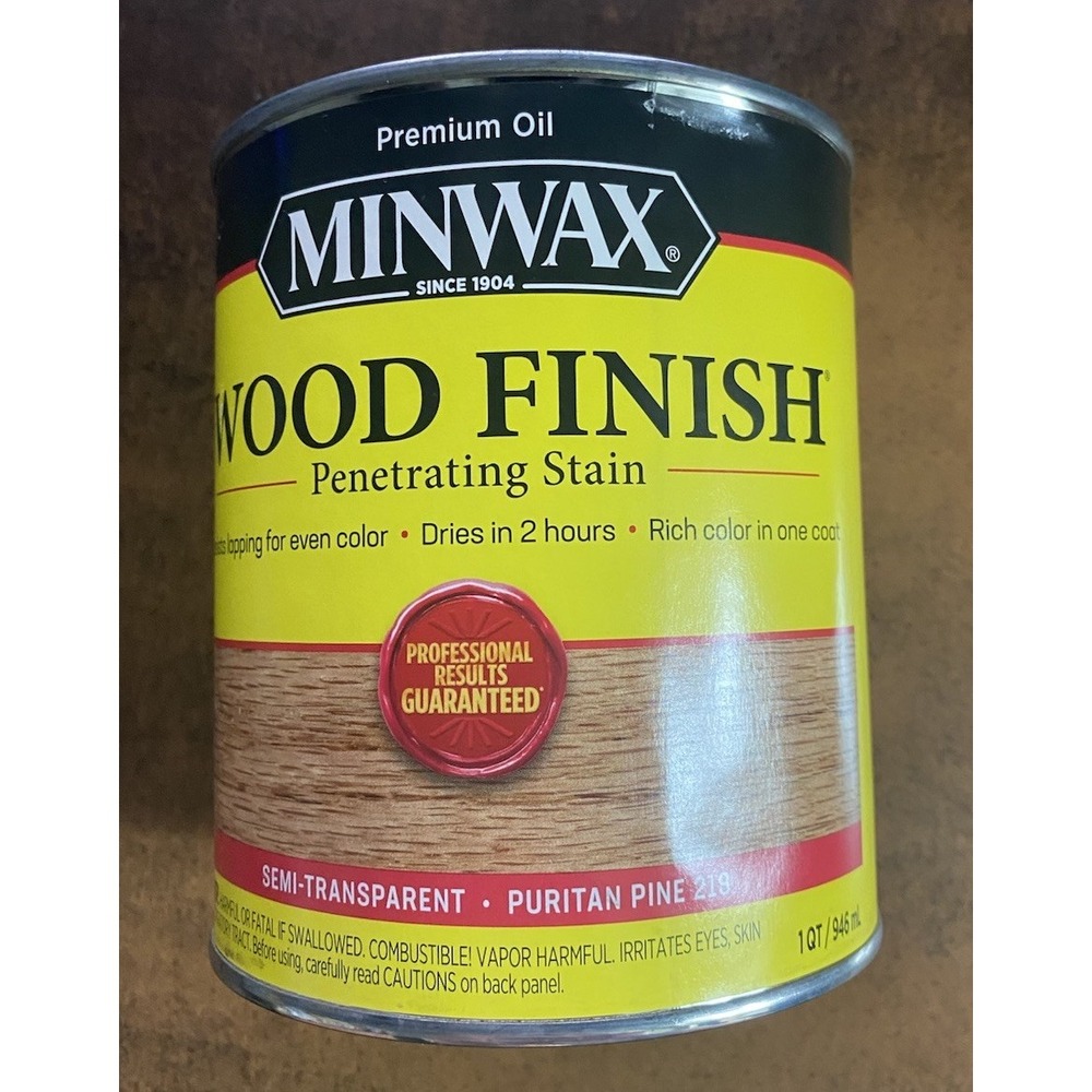 NEW Minwax PURITAN PINE 218 1 Quart 32 oz Wood Stain Finish DISCONTINUED